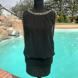 Black & Gold Chain Dress ✨